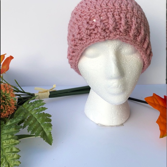 Pink messy bun pony tail hat - Picture 1 of 4